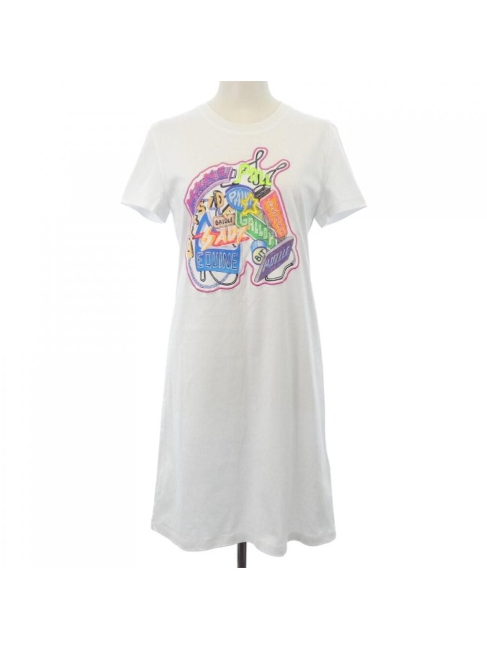 Hermes Chevaloscope Dress White